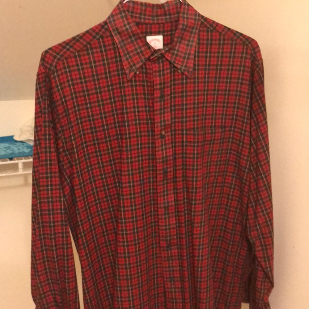 Men’s plaid dress shirt